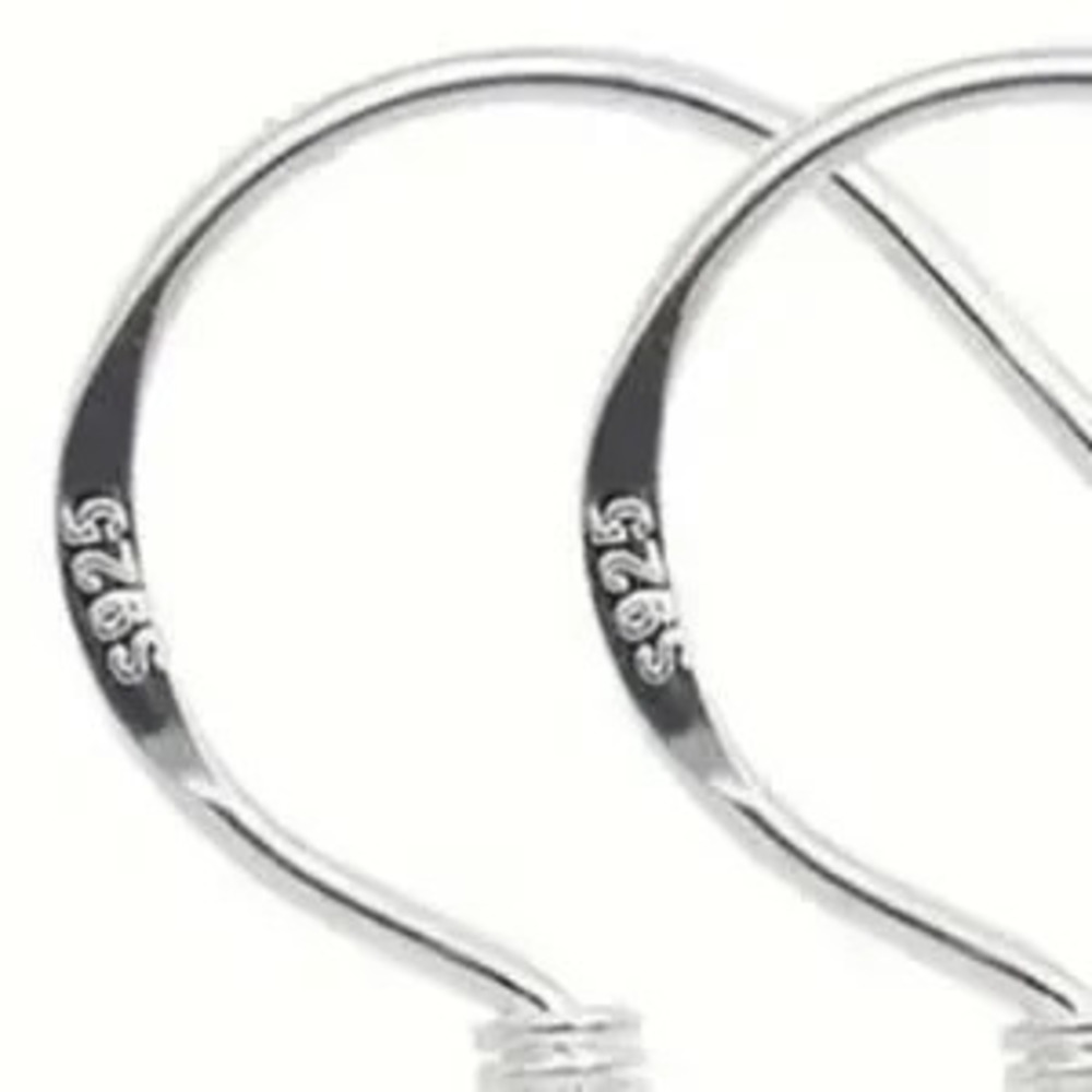 925 Sliver Plated Heart Wings Angel Hook Earrings Birthday Valentine Gift - NEW!